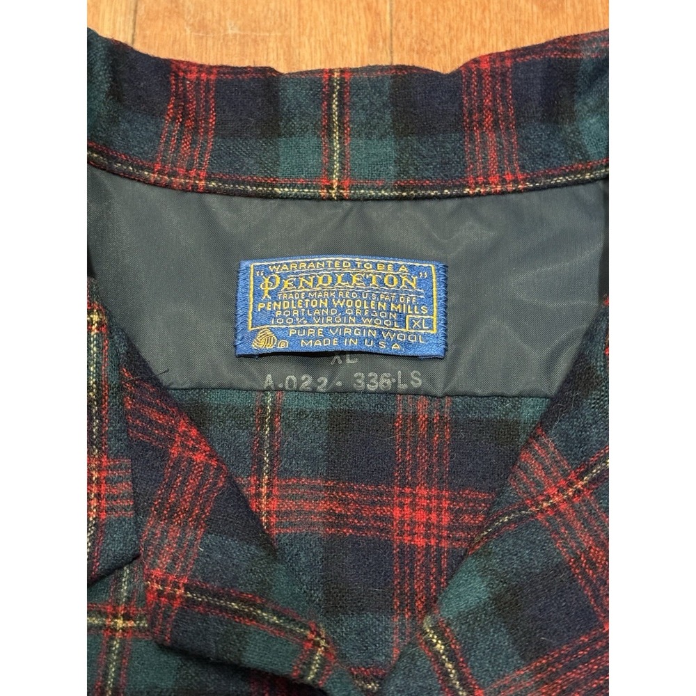 Vintage EUC Pendleton Board Shirt Loop Collar Mens XL Plaid Wool USA - Picture 7 of 10
